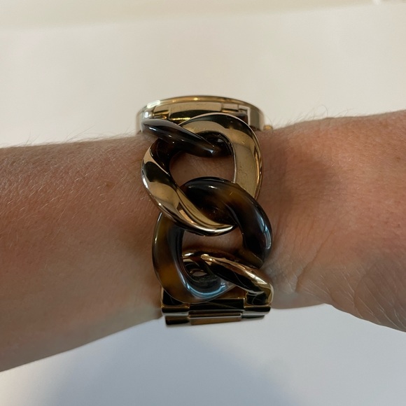 Rose Gold & Tortoise Michael Kors Watch - Picture 3 of 5